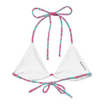 Friday Palms String Bikini Top-Coastal Cool