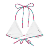 Friday Palms String Bikini Top-Coastal Cool