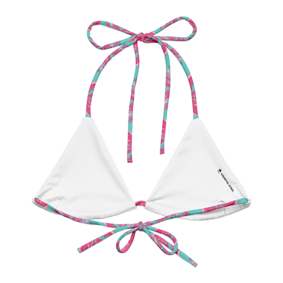 Friday Palms String Bikini Top-Coastal Cool-Recycled Swimsuits and Beachwear