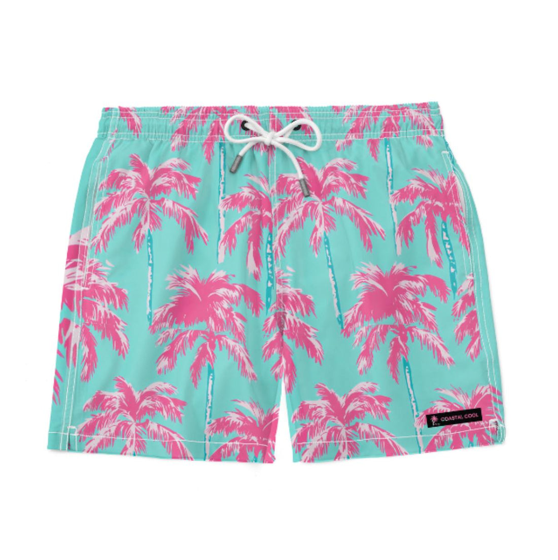 Friday Palms Swim Trunks-Coastal Cool