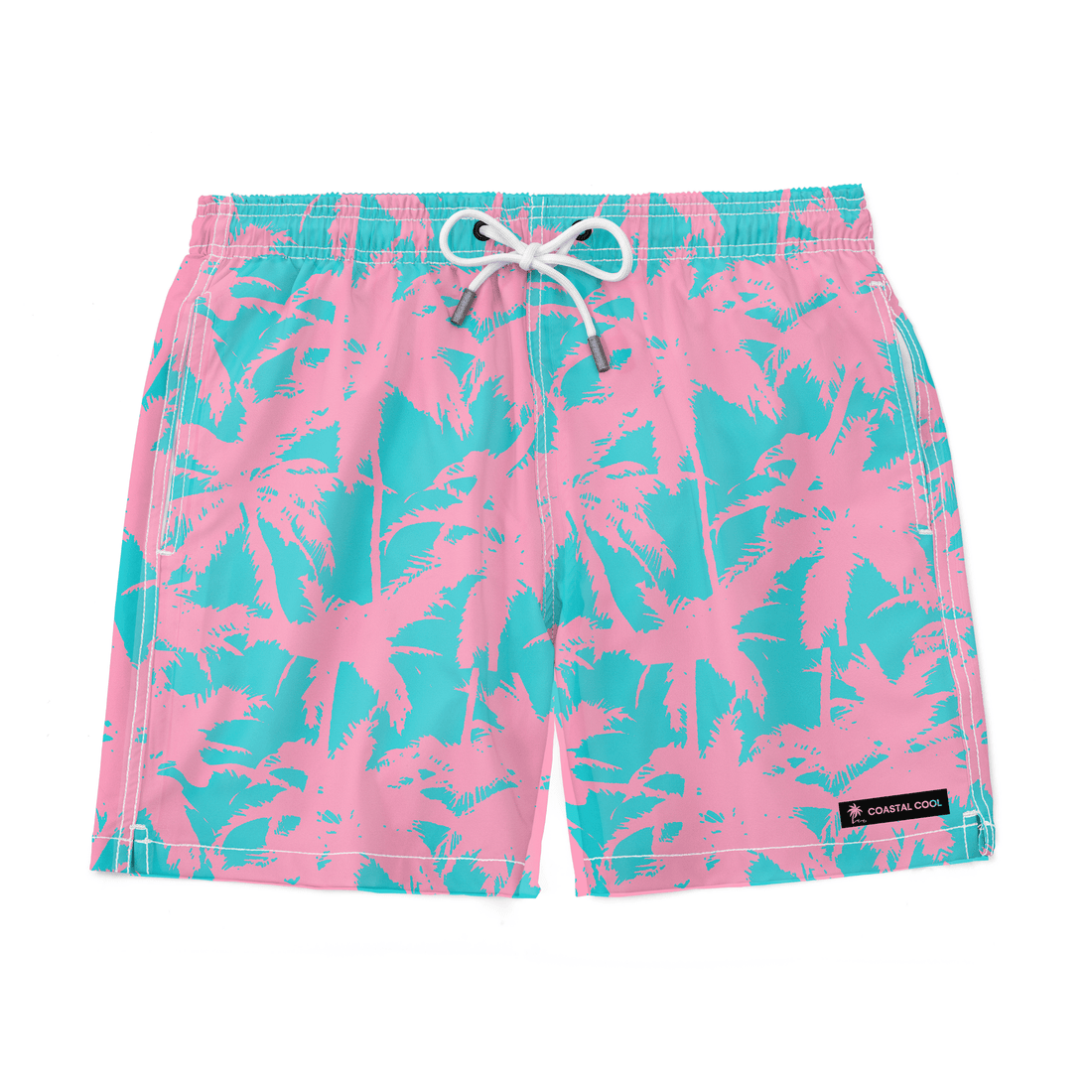 Friday Palms Swim Trunks-Coastal Cool