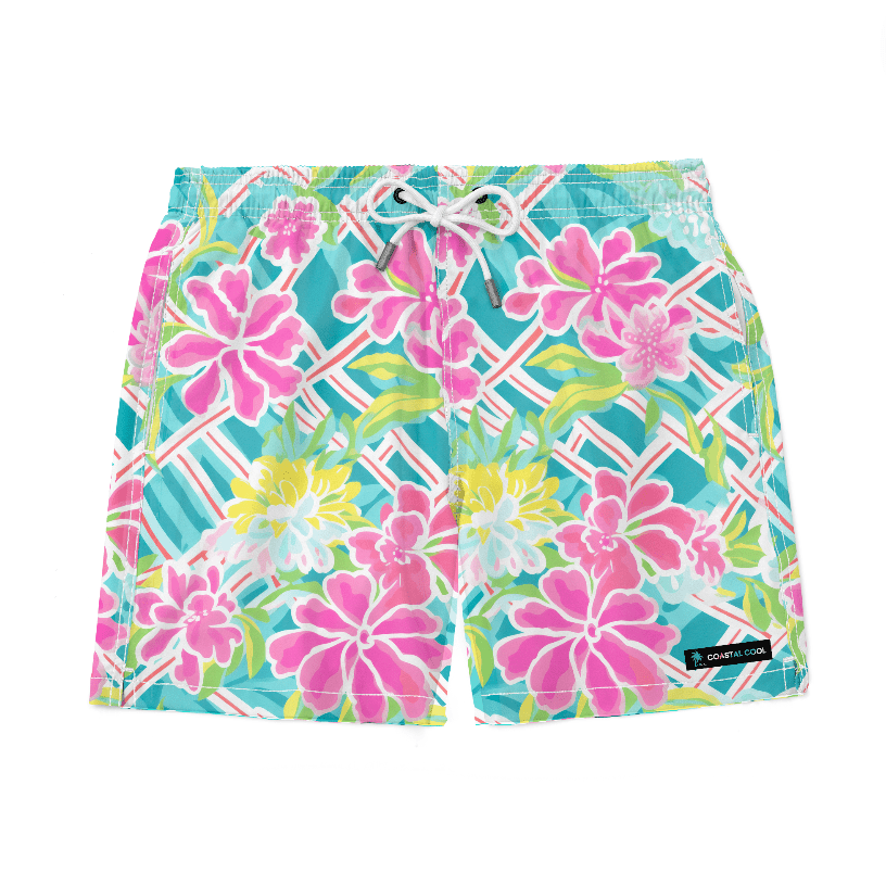 Grand Cayman Swim Trunks-Coastal Cool