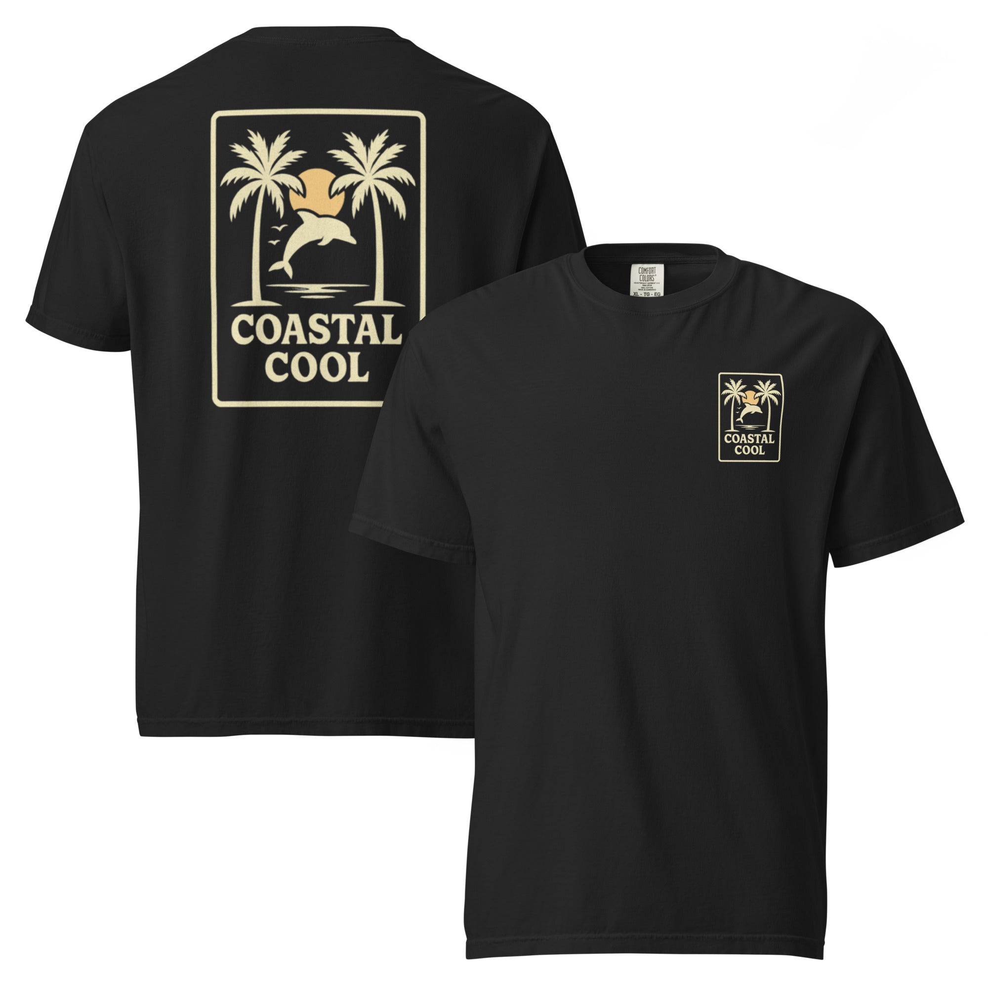 Gulf Breeze Tee - Black-Coastal Cool soft breathable durable high quality comfort fit
