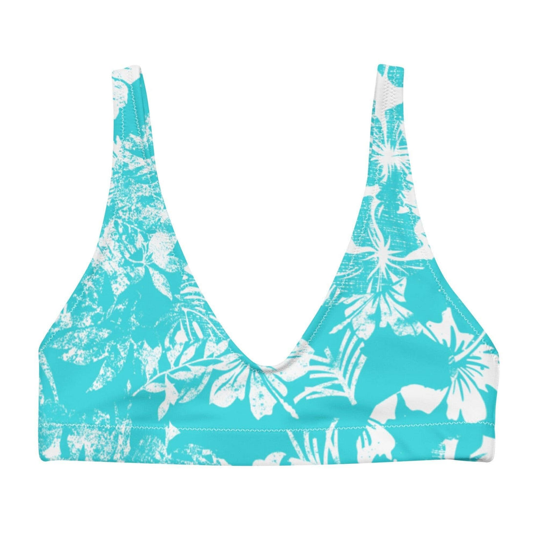 Hawaiian Cruisin Blue Bikini Top-Coastal Cool