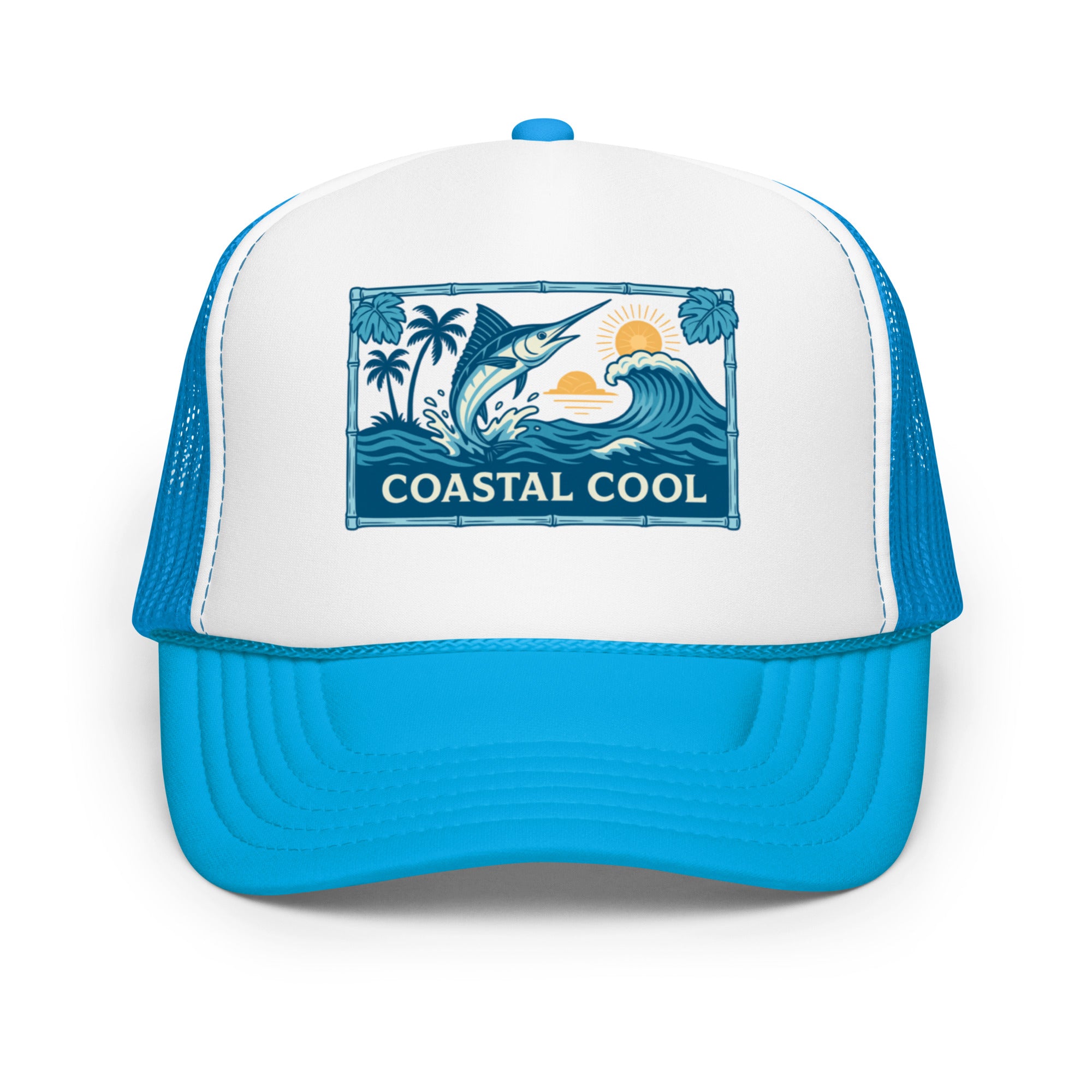 Hooked on Paradise Hat - Blue-Coastal Cool