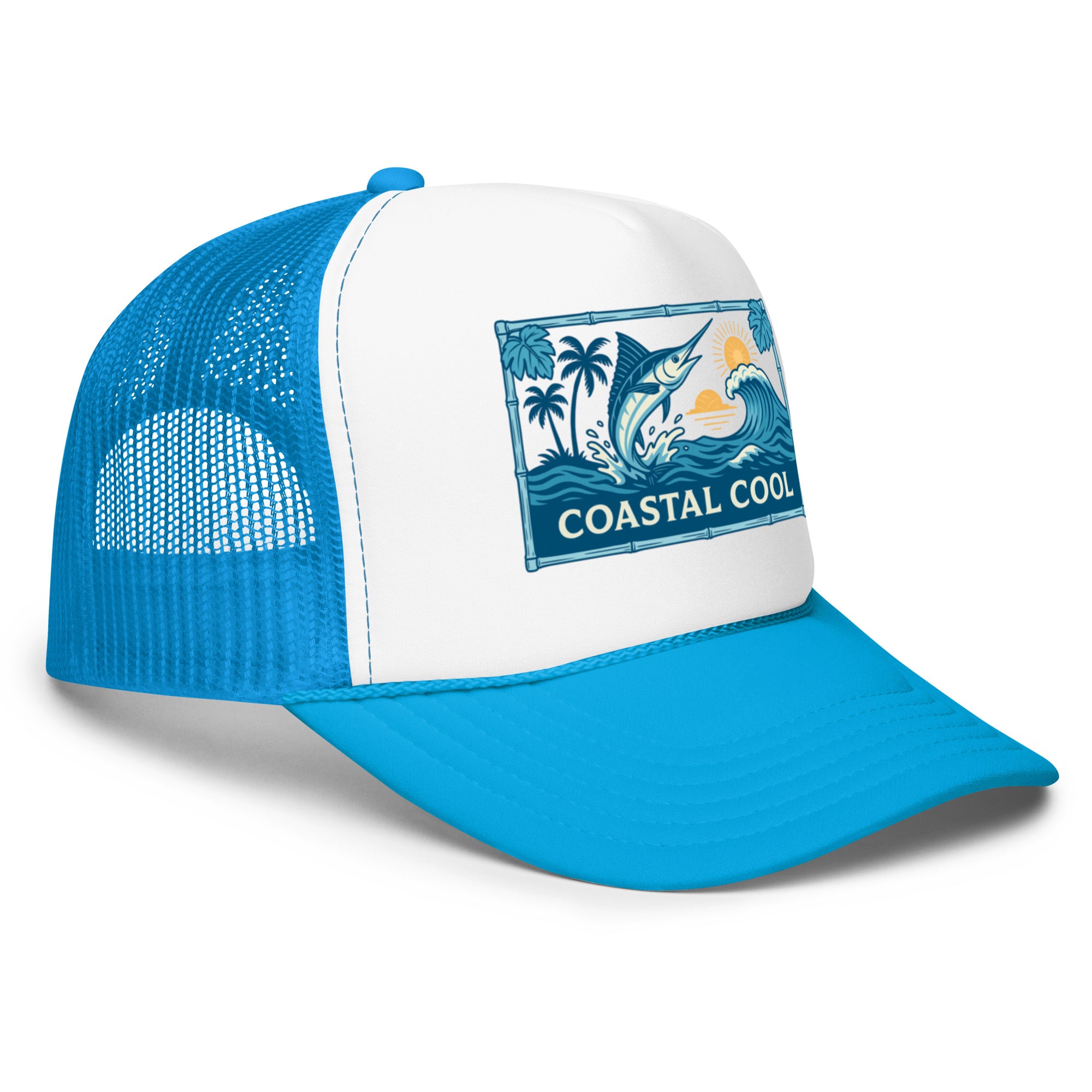 Hooked on Paradise Hat - Blue-Coastal Cool