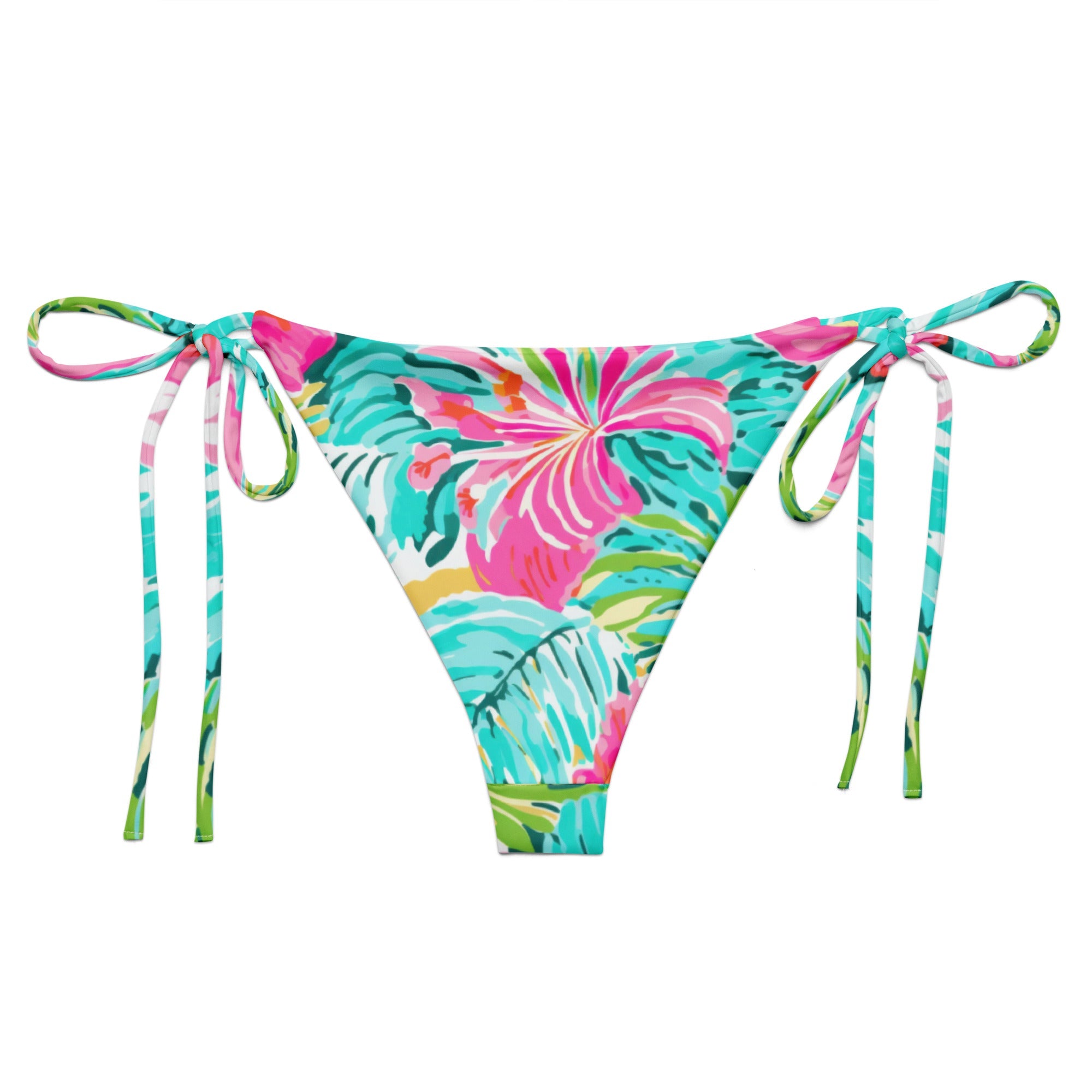 Island Life String Bikini Bottom by Coastal Cool sustainable UPF 50 adjustable seamless flattering fit