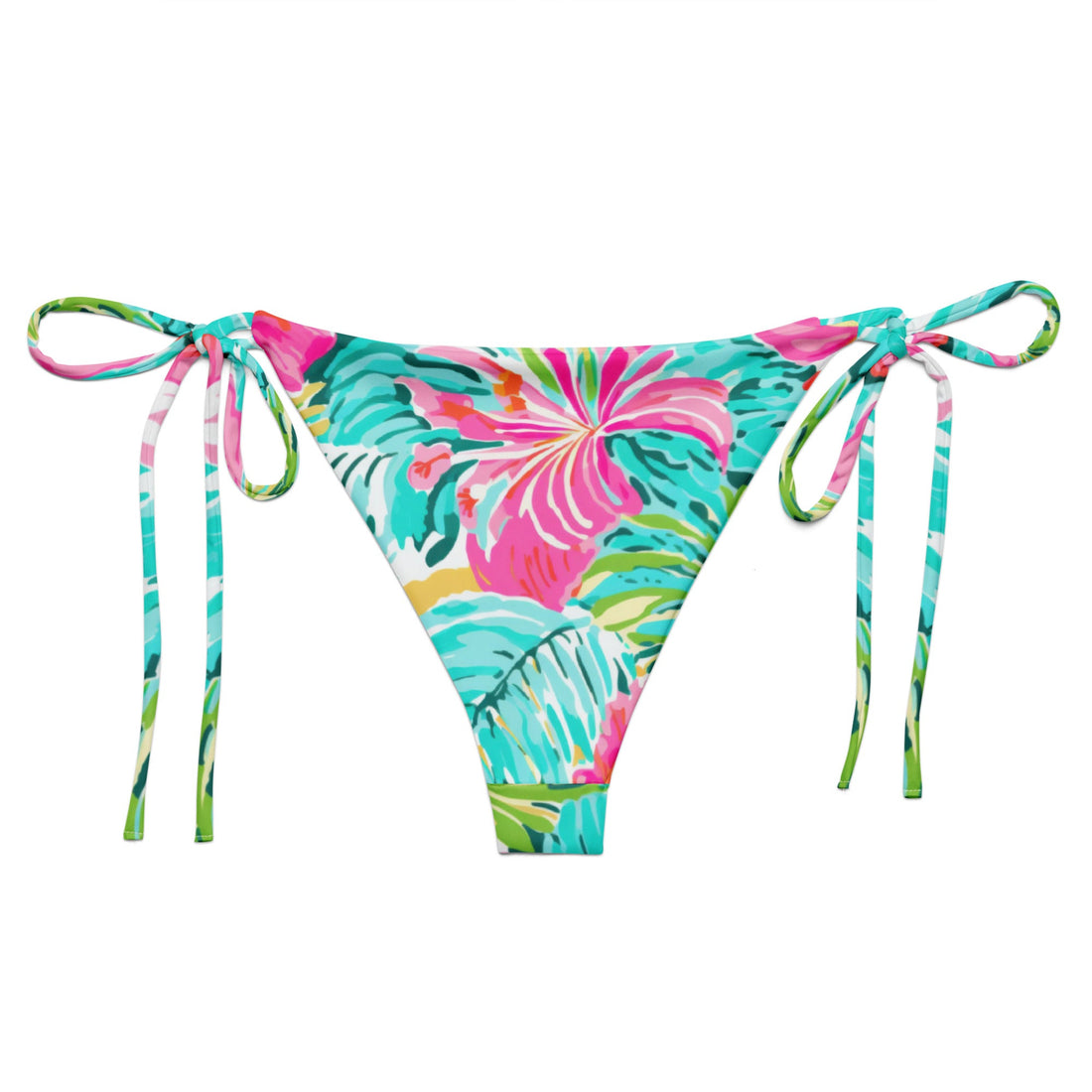 Island Life String Bikini Bottom-Coastal Cool-Recycled Swimsuits and Beachwear