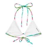 Island Life String Bikini Top by Coastal Cool adjustable straps breathable fit and UPF 50+