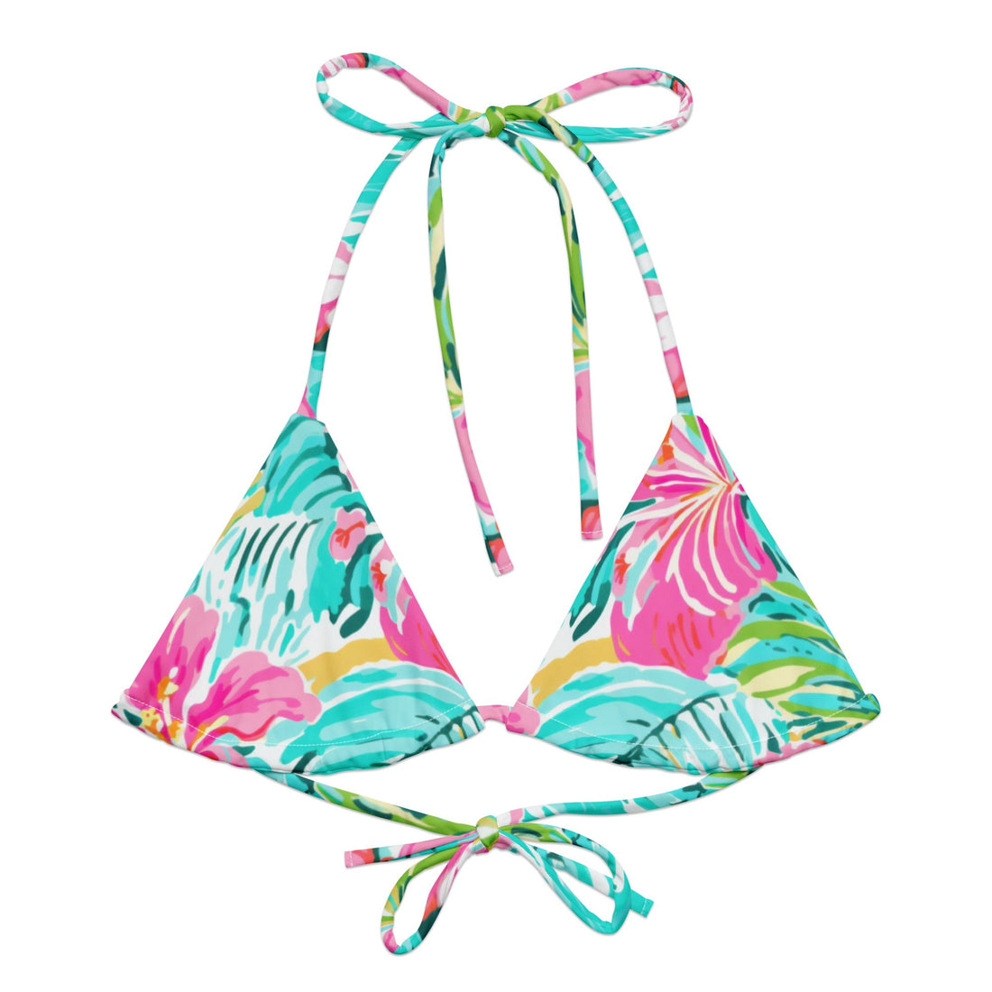 Island Life String Bikini Top-Coastal Cool-Recycled Swimsuits and Beachwear