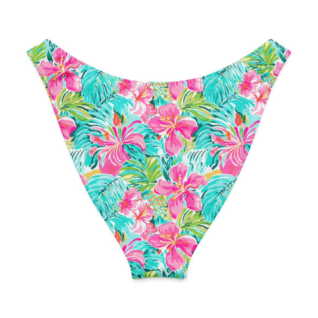 Island Life V-Waist Bikini Bottom-Coastal Cool