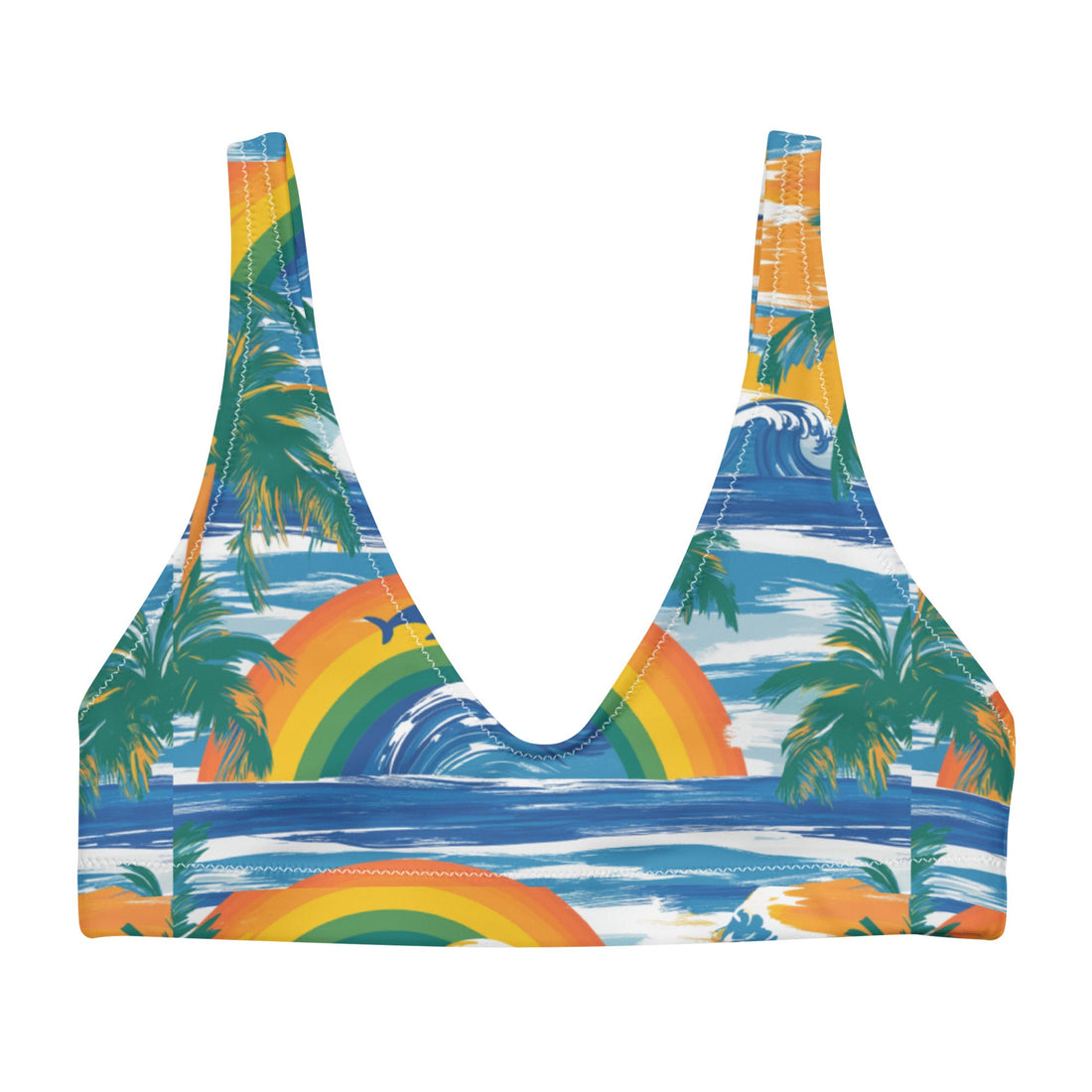 Liam Strong Race Bikini Top - CUSTOM-Coastal Cool-Recycled Swimsuits and Beachwear