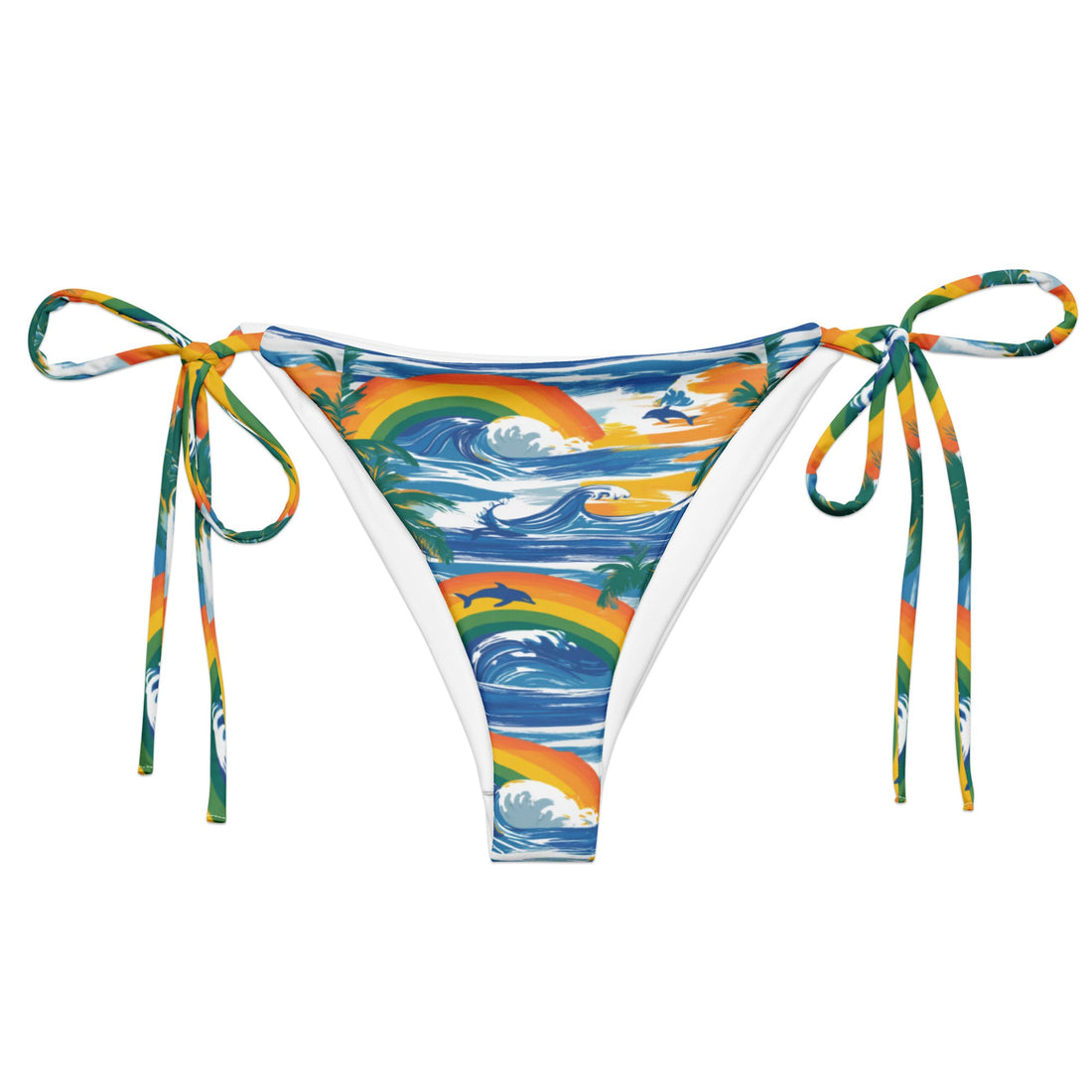 Liam Strong Race String Bikini Bottom - CUSTOM-Coastal Cool-Recycled Swimsuits and Beachwear