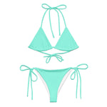 Light Teal Bikini by Coastal Cool adjustable bikini set UPF 50 breathable sustainable resort style