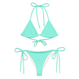 Light Teal Bikini by Coastal Cool adjustable bikini set UPF 50 breathable sustainable resort style