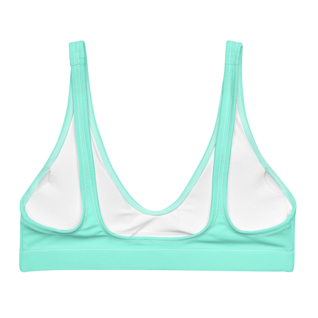 Light Teal Bikini Top-Coastal Cool-Recycled Swimsuits and Beachwear
