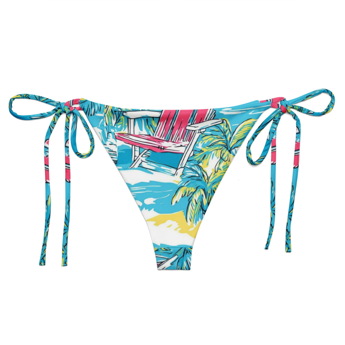 Malibu String Bikini Bottom  Coastal Cool    Sustainable | Recycled | Swimwear | Beachwear | Travel and Vacation | Coastal Cool Swimwear | Coastal Cool Beachwear