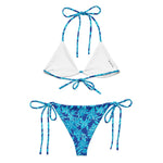 Women's Flat Lay Blue Bikini Set