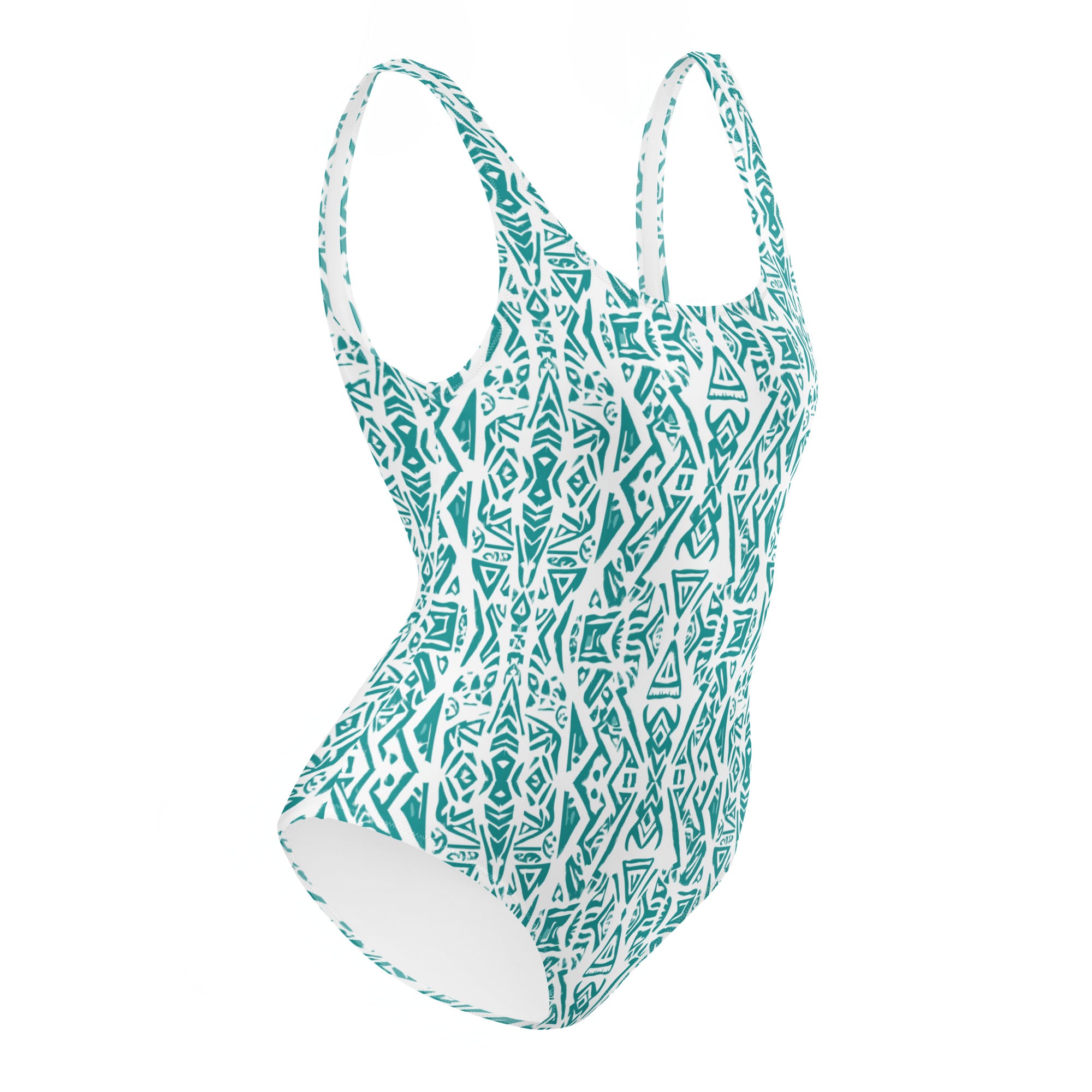 Nā Lani One-Piece Swimsuit-Coastal Cool