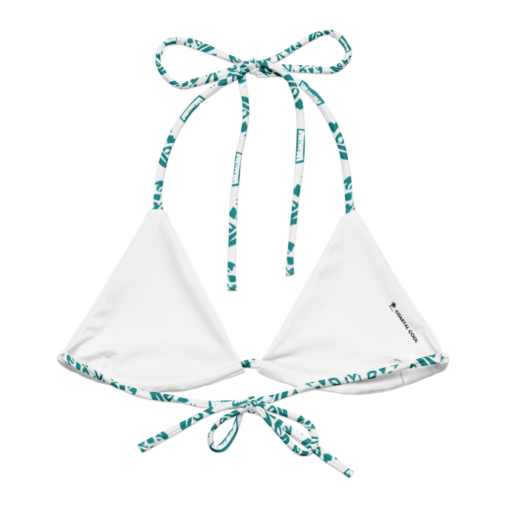 Nā Lani String Bikini Top-Coastal Cool