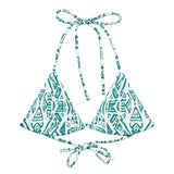 Nā Lani String Bikini Top-Coastal Cool