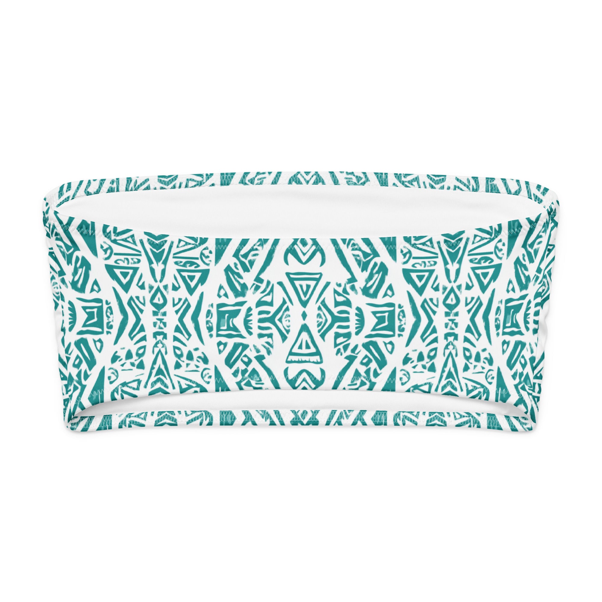 Nā Lani Tube Bikini Top-Coastal Cool