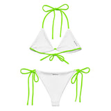 Neon Green Bikini by Coastal Cool adjustable bikini set UPF 50 breathable sustainable resort style