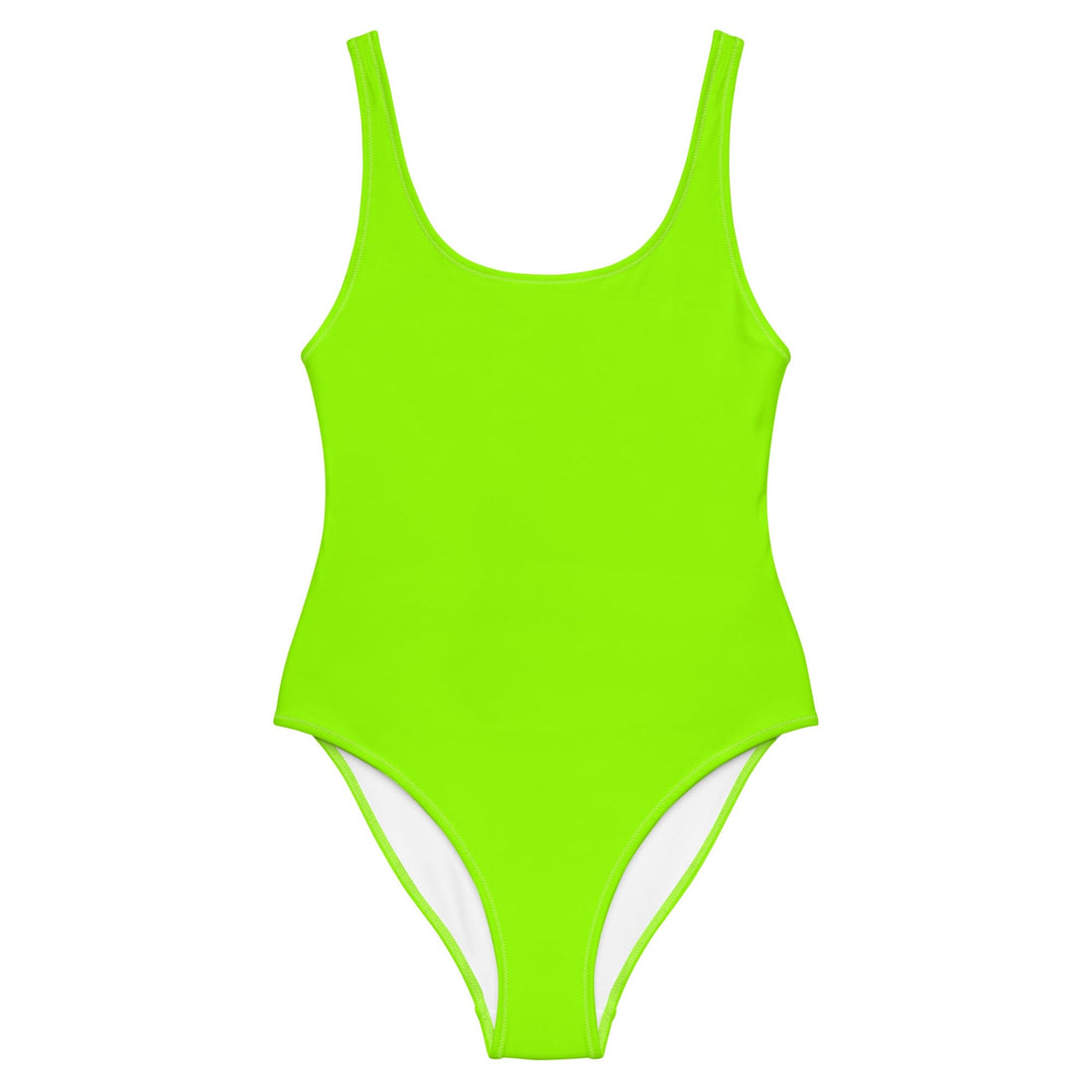 Neon Green One-Piece One-Piece Coastal Cool XS   Sustainable | Recycled | Swimwear | Beachwear | Travel and Vacation | Coastal Cool Swimwear | Coastal Cool Beachwear