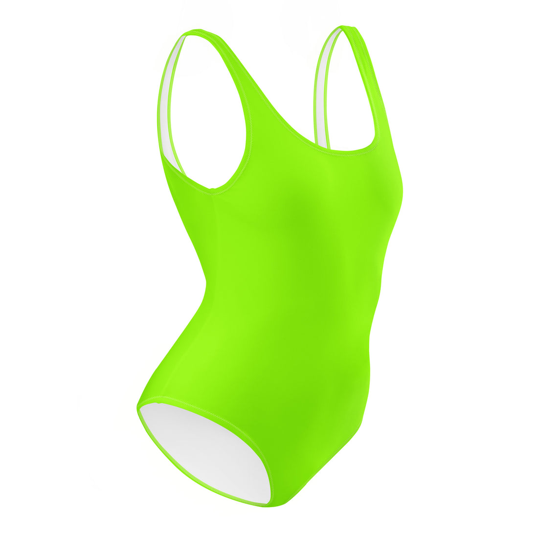 Neon Green One-Piece Swimsuit-Coastal Cool
