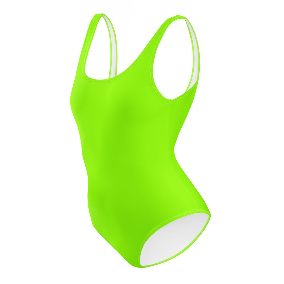 Neon Green One-Piece Swimsuit-Coastal Cool