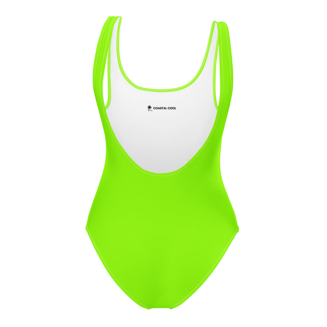 Neon Green One-Piece Swimsuit-Coastal Cool