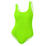 Neon Green One-Piece Swimsuit-Coastal Cool