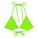 Neon Green String Bikini Top-Coastal Cool