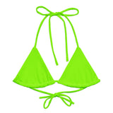 Neon Green String Bikini Top-Coastal Cool
