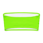 Neon Green Tube Bikini Top-Coastal Cool