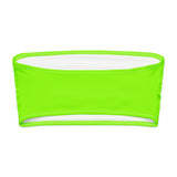 Neon Green Tube Bikini Top-Coastal Cool