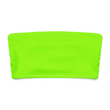 Neon Green Tube Bikini Top-Coastal Cool