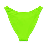 Neon Green V-Waist Bikini Bottom-Coastal Cool