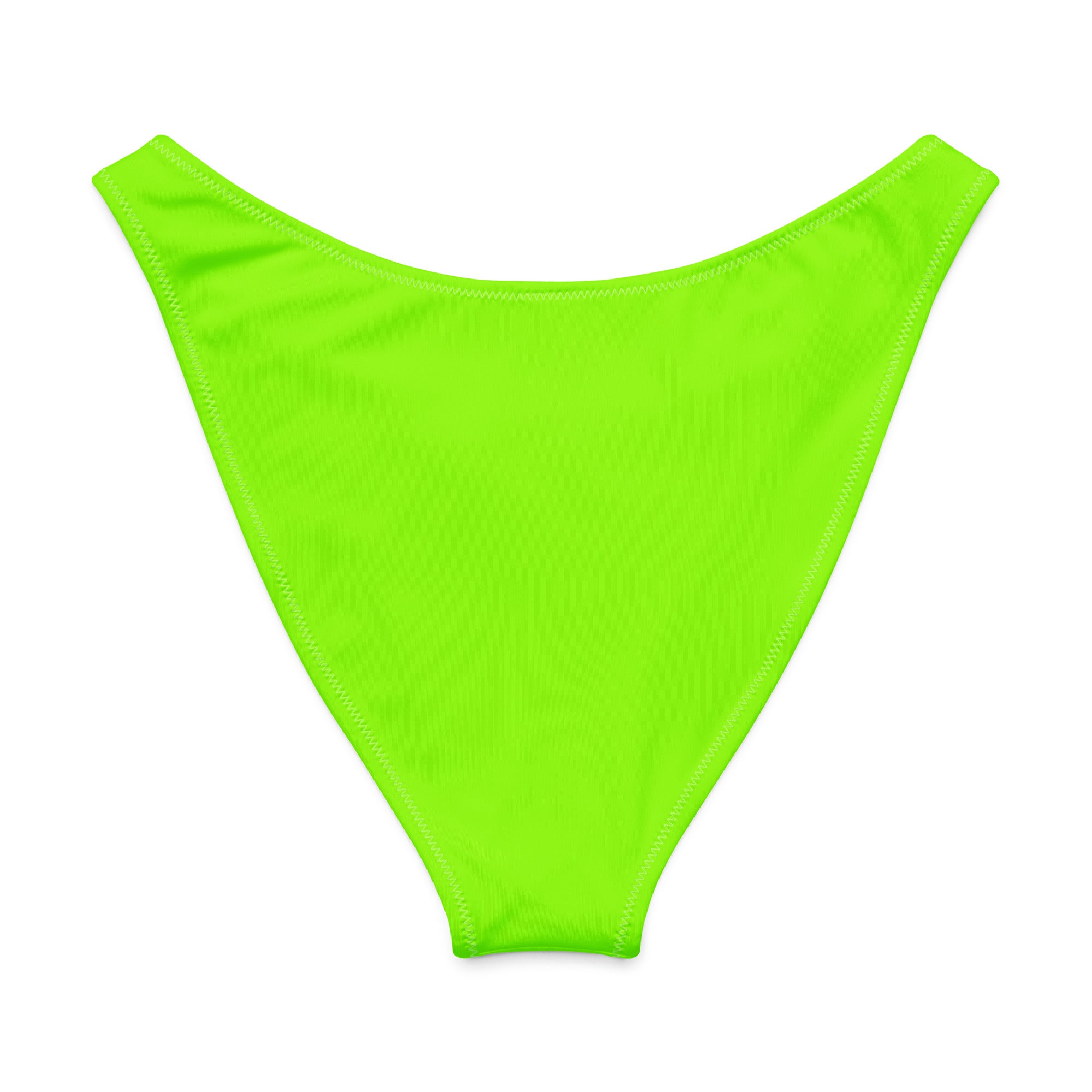 Neon Green V-Waist Bikini Bottom-Coastal Cool