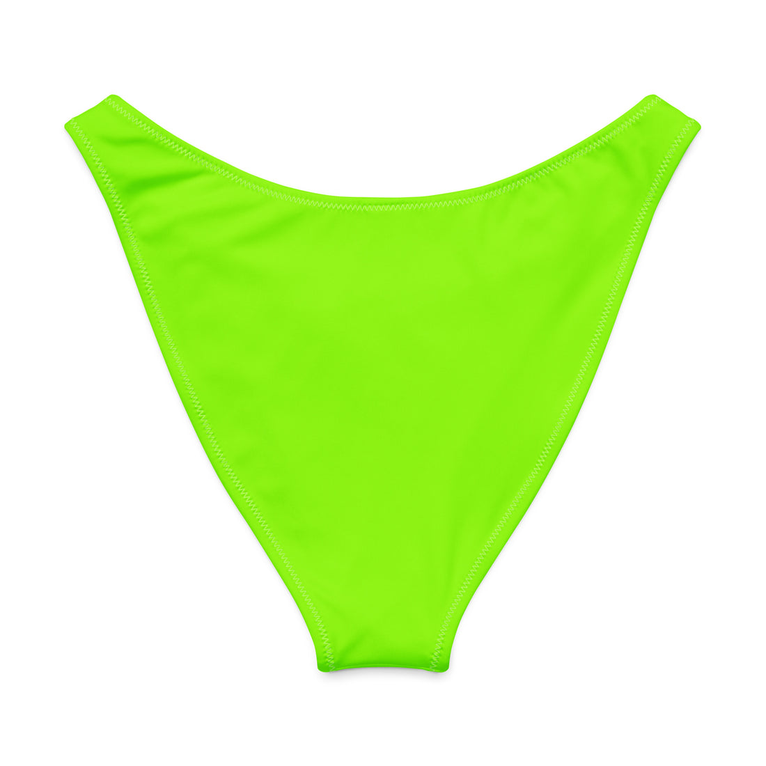 Neon Green V-Waist Bikini Bottom-Coastal Cool