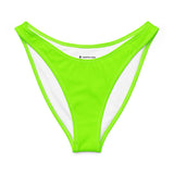 Neon Green V-Waist Bikini Bottom-Coastal Cool