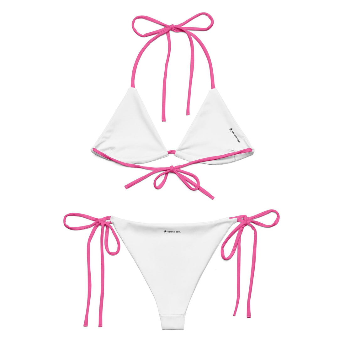 Neon Pink Bikini-Coastal Cool-Recycled Swimsuits and Beachwear