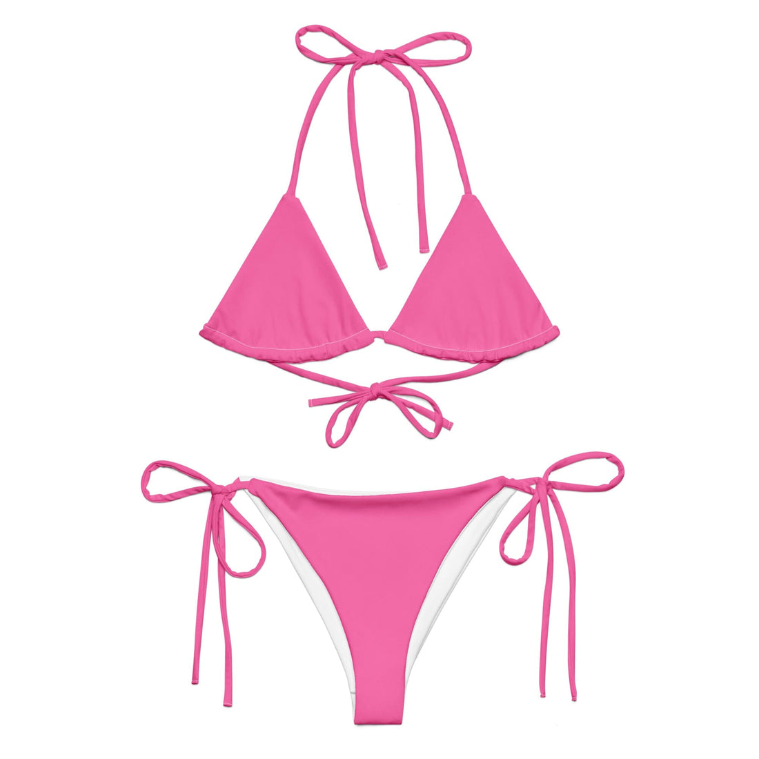 Neon Pink Bikini-Coastal Cool-Recycled Swimsuits and Beachwear