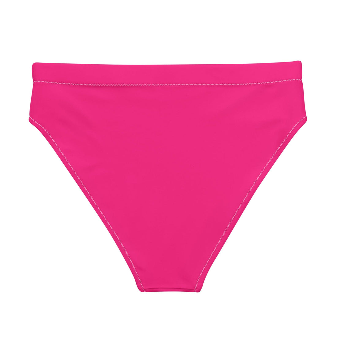 Neon Pink Solid Bikini Bottom-Coastal Cool-Recycled Swimsuits and Beachwear