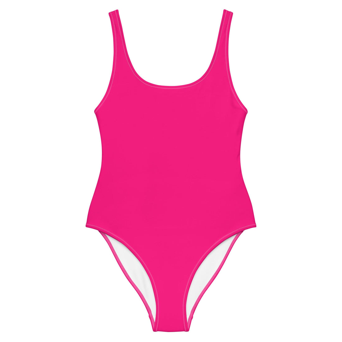 Neon Pink Solid One-Piece-Coastal Cool