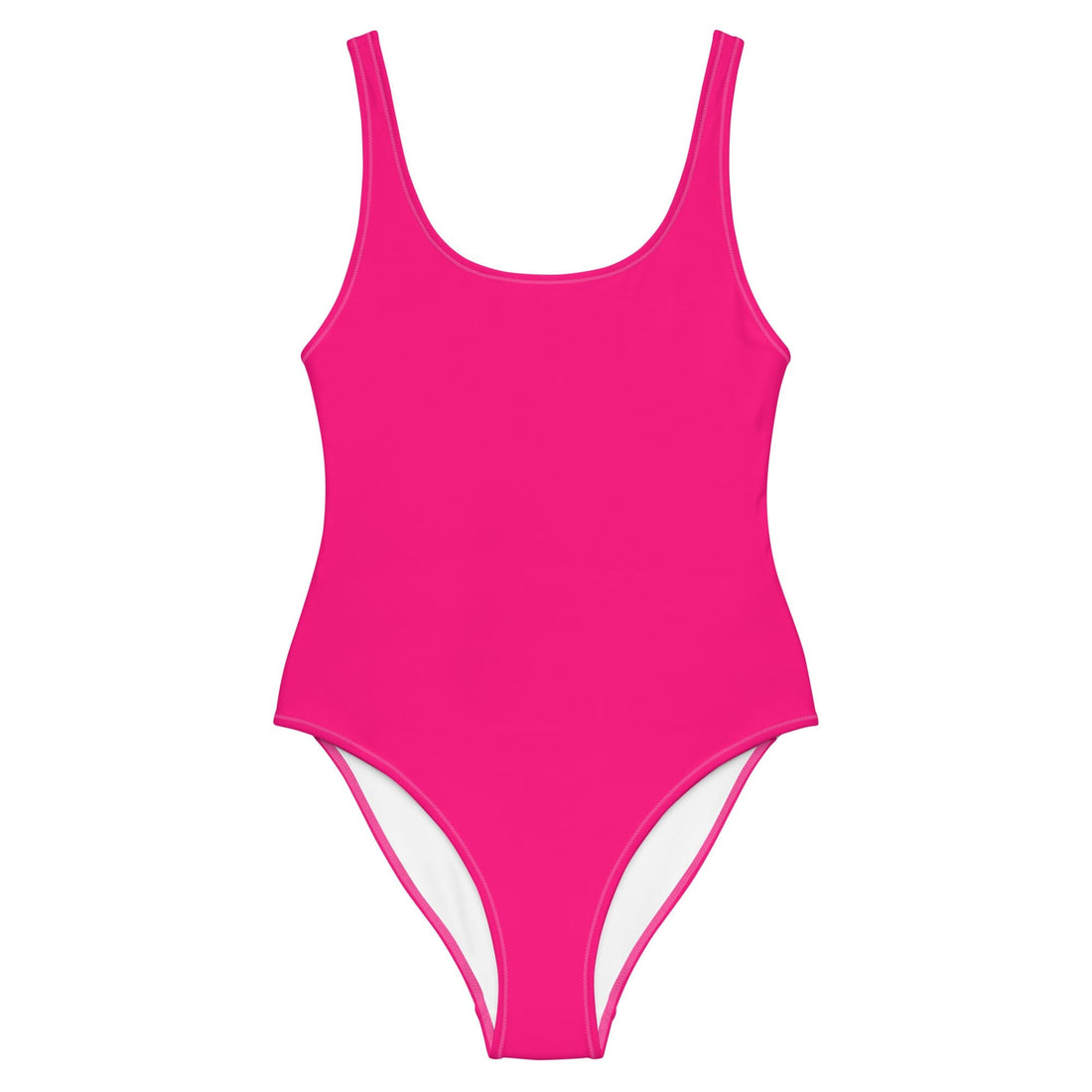 Neon Pink Solid One-Piece One-Piece Coastal Cool XS   Sustainable | Recycled | Swimwear | Beachwear | Travel and Vacation | Coastal Cool Swimwear | Coastal Cool Beachwear