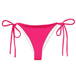 Neon Pink String Bikini Bottom-Coastal Cool
