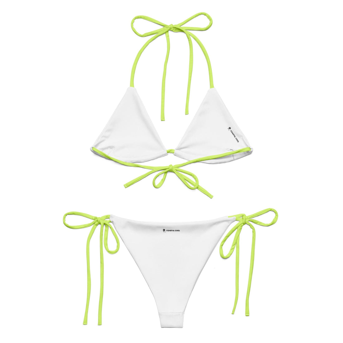 Neon Yellow Bikini-Coastal Cool-Recycled Swimsuits and Beachwear