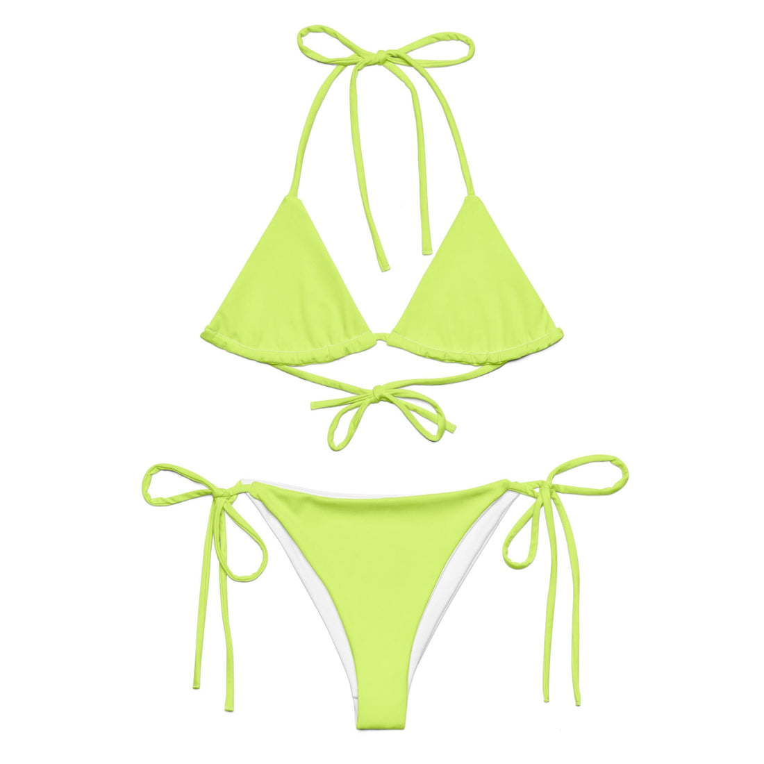 Neon Yellow Bikini-Coastal Cool-Recycled Swimsuits and Beachwear