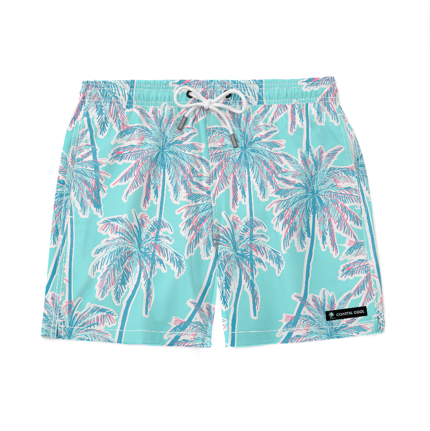 Ocean Drive Swim Trunks-Coastal Cool